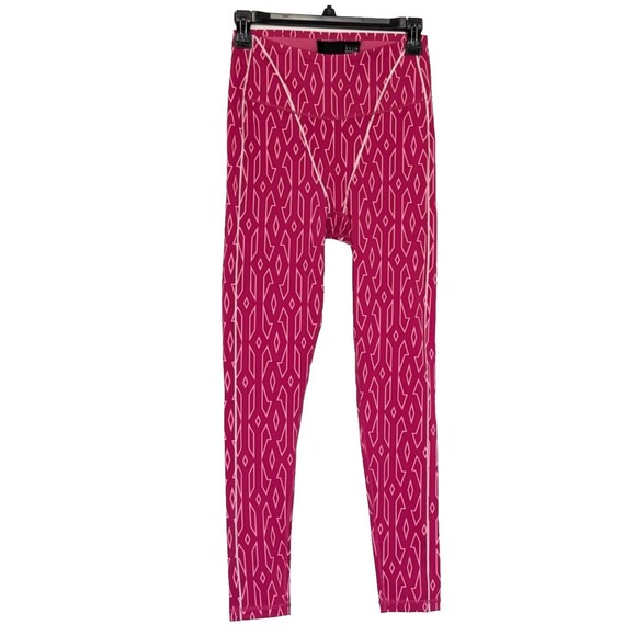 Adidas x Ivy Park Beyonce Womens Small Monogram Pink Full Length Leggings - Picture 1 of 6